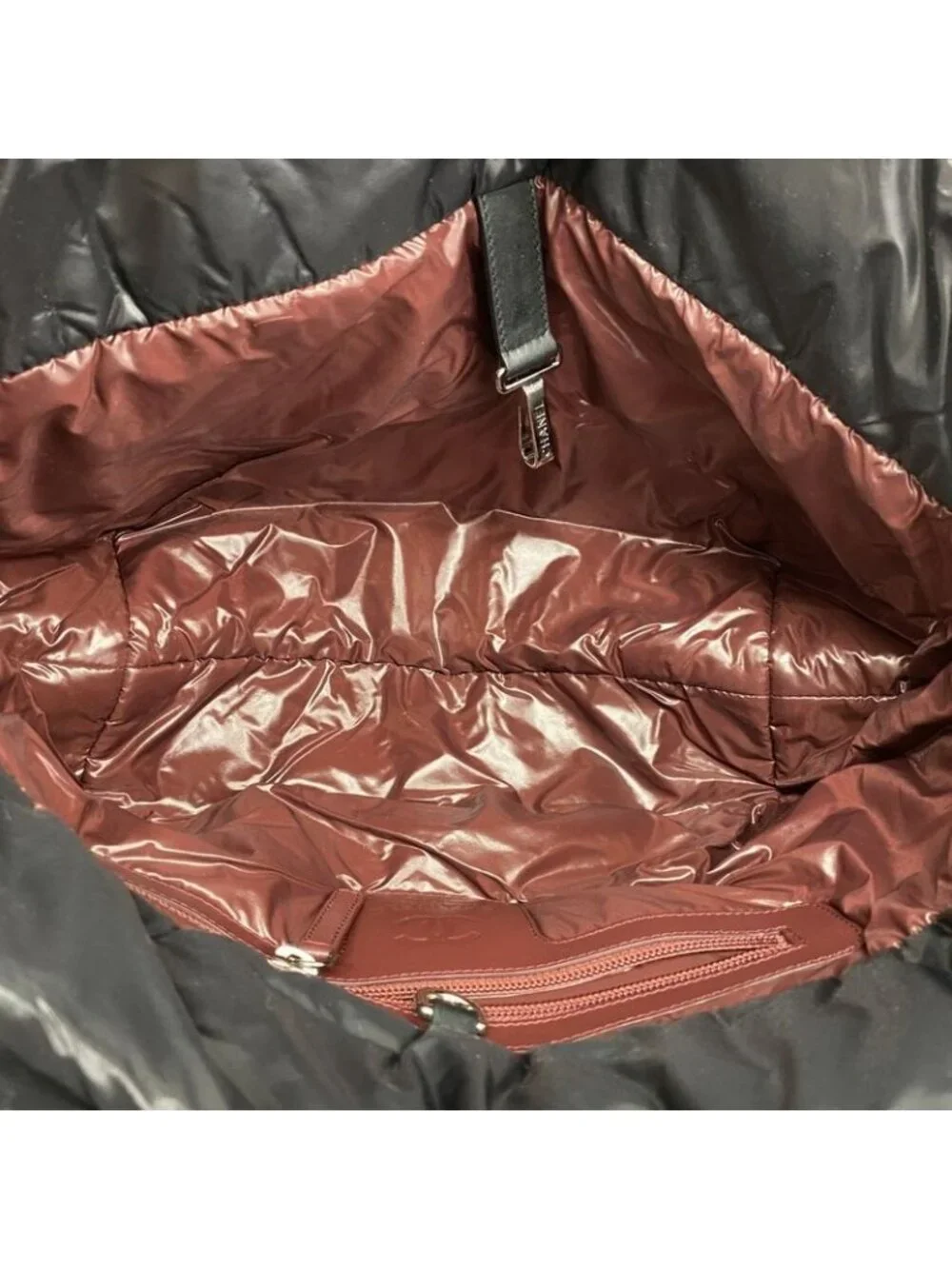 Chanel Tote Coco Cocoon Nylon Black Silver - Picture 4 of 9